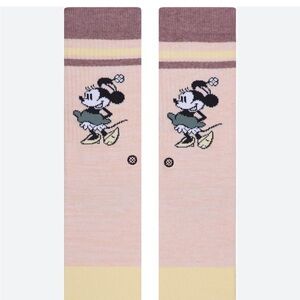 Stance Vintage Minnie Socks - Pink and Gray